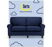 Serta Copenhagen 61" Loveseat Navy Blue CR48575