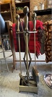 Brass Fireplace Set