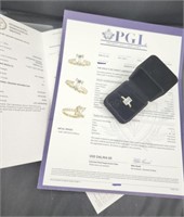 14k Gold 5.04 Carat Diamond Ring Lab Grown Sz 6