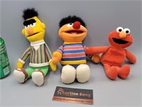 Burt ,Ernie, Elmo Plush