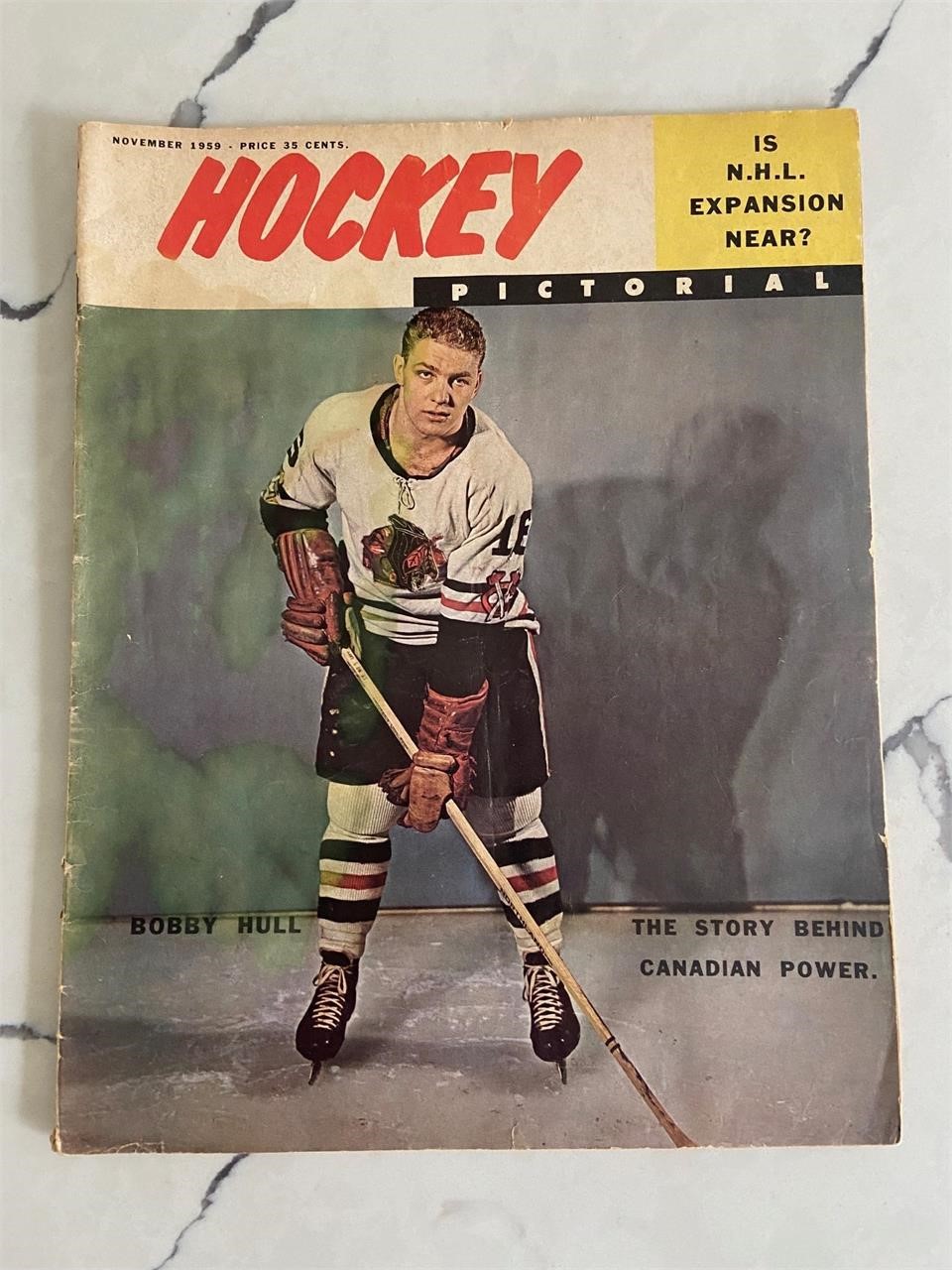 Bobby Hull Hockey Pictorial Magazine Nov.1959