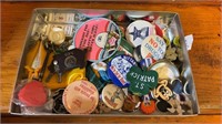 Tray Lot of Assorted Pins