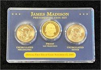 James Madison Presidential Coin Set