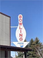 Iconic Big Timber Bowling Bar Sign