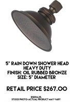 5" Rain Down Shower Head