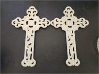 Pair of Cast Iron Crosses