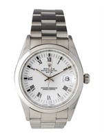 Rolex Date White Dial Automatic Unisex Watch 34mm