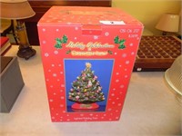 Ceramic Lighted Holiday Christmas Tree