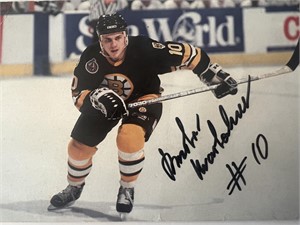 Boston Bruins Dmitri Kvartalnov signed postcard
