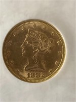 1882 $10.00 GOLD COIN