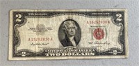 1953 $2 Red Seal Bill