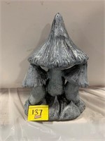 14" TALL CONCRETE MUSHROOM SET