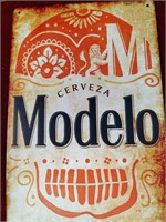 Modelo Cervesa Metal Sign 12x8