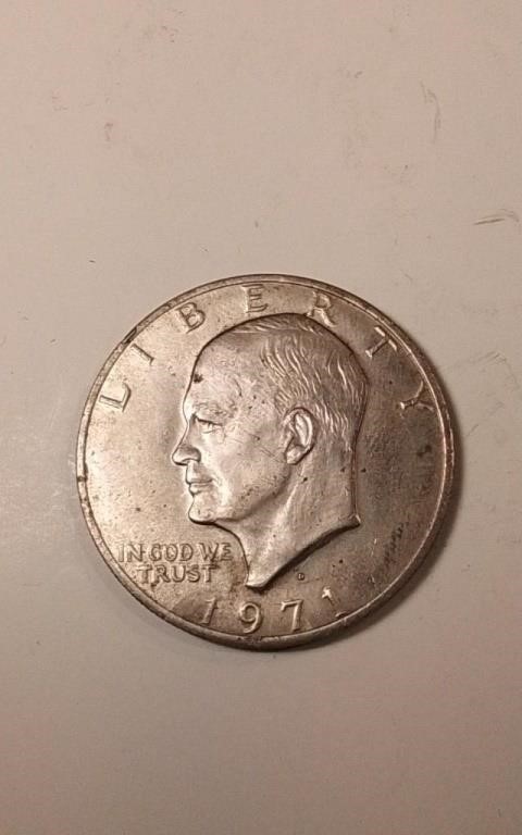 1971D US Silver Eisenhower Dollar