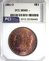 1901-O Morgan PCI MS65+ Fabulous Color