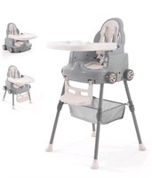 New Baby High Chair,Adjustable Convertible 3 in 1