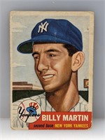 1953 Topps #86 Billy Martin Yankees HOF Wrinkle