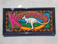 Framed Kangaroo Slot Glass