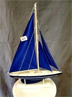 Blue Sailboat Model