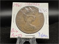 1965 Big Canadian Penny Token