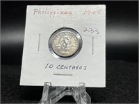 1944 Philippines 10 centavos