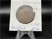 1837 ?Mint Drop?  Hard Times Token