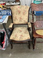 Victorian Antique Bird Arm Chair
