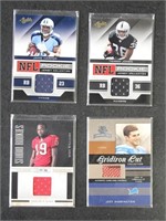 7 Patch Football Cards Bowman, Topps, etc 2010s er