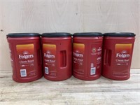4 containers Folgers coffee