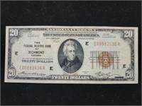 1929 $20 Federal Reserve FR-1870e