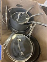 Lot of Used Kirkland Signature Pot and Pan Set