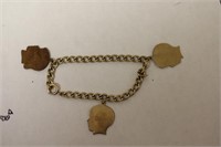 A Gold Filled Charm Bracelet