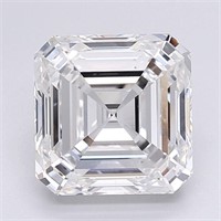 Igi Certified Asscher Cut 4.86ct Vs1 Lab Diamond
