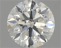 Gia Certified Round Cut .90ct Si2 Diamond