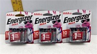 30 ENERGIZER MAX AAA BATTERIES FROM 2020