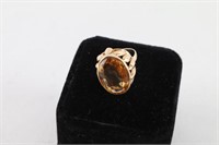 Vintage Citrine Cocktail Ring