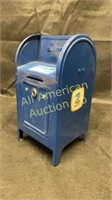 U.S. Mail letter metal box bank with 2 keys