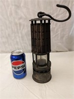Vintage Miner's Safety Lantern 10 1/2" tall