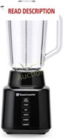 Toastmaster 350W Blender  48 oz Jar  Black.