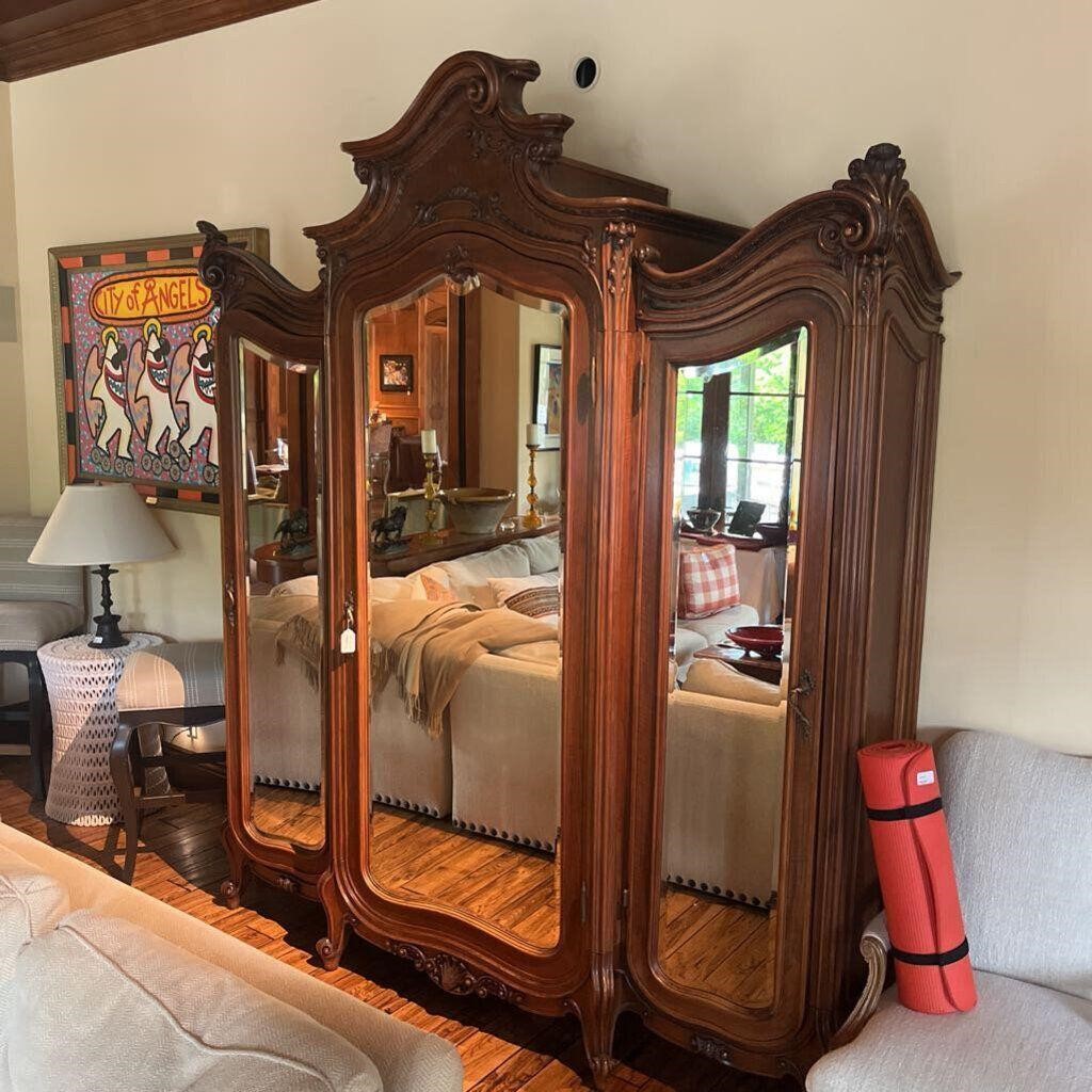 Huge French Triple Armoire
