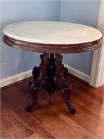 Victorian stone Top table ornate carved table