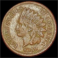 1859 Indian Head Cent NEARLY UNCIRCULATED