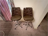 PAIR OF BAR STOOLS