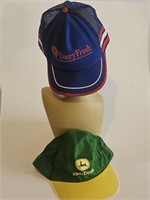 VTG HATS-MESH DARY FRESH AND JOHN DEERE-NEVER USED