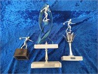 Classic bowling trophies Italy marble bases