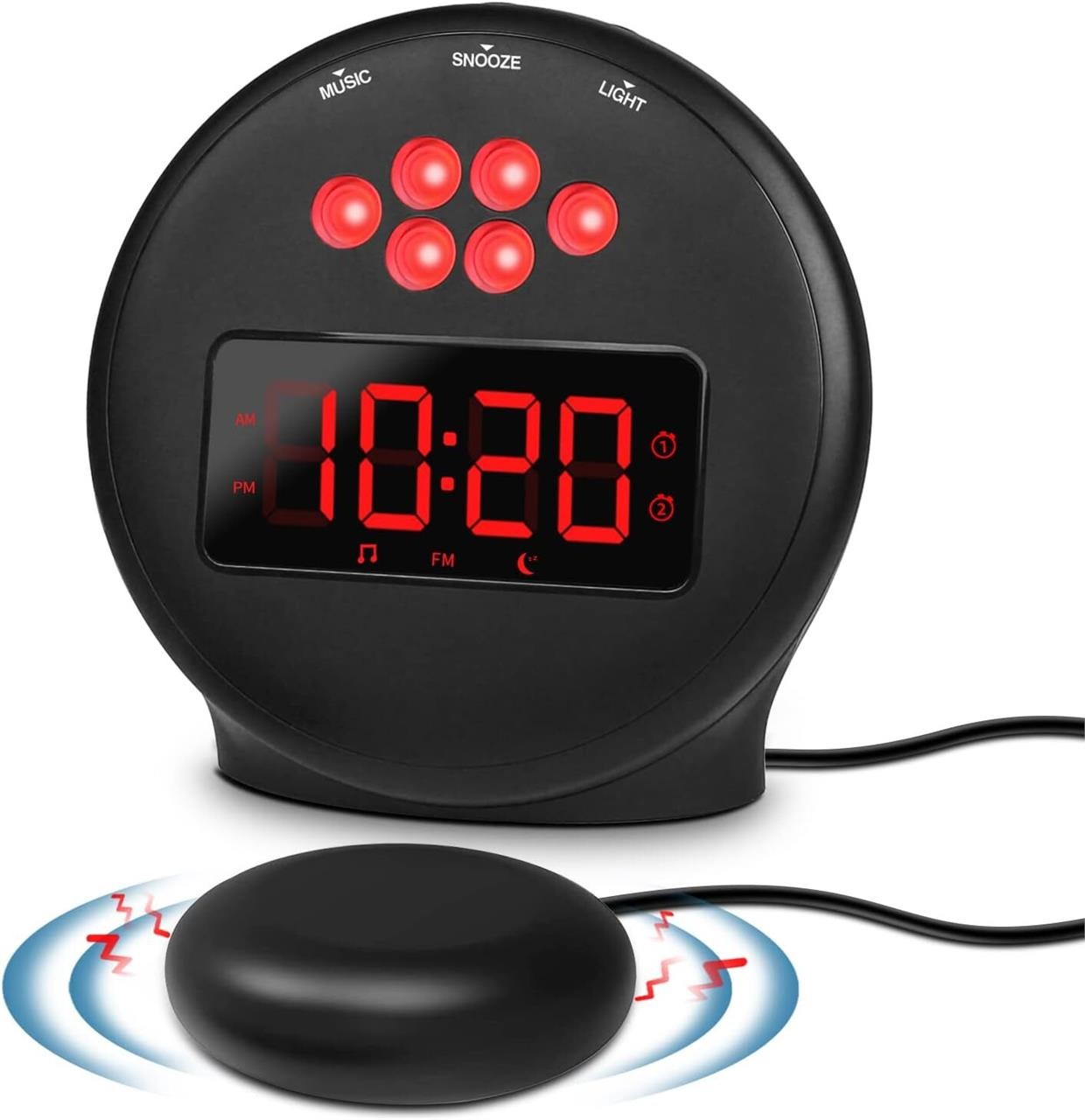 Loud Alarm Clock  Vibrating with Shaker