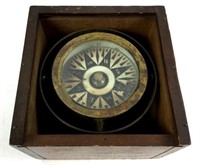 Antique Gyroscope Ship Compass