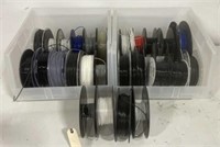 Plastic 3-D printing filament, assorted sizes a