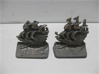 6" Two Ship Bookends