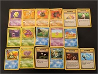 (17) Fossil Pokemon Cards W/ Hypno & Hitmonlee
